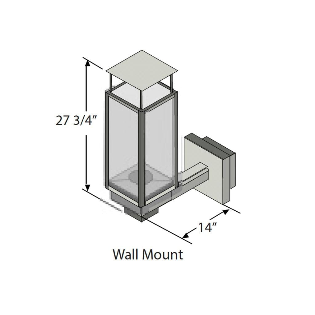 Tempest Torch Black Wall Mount for Gas Lantern