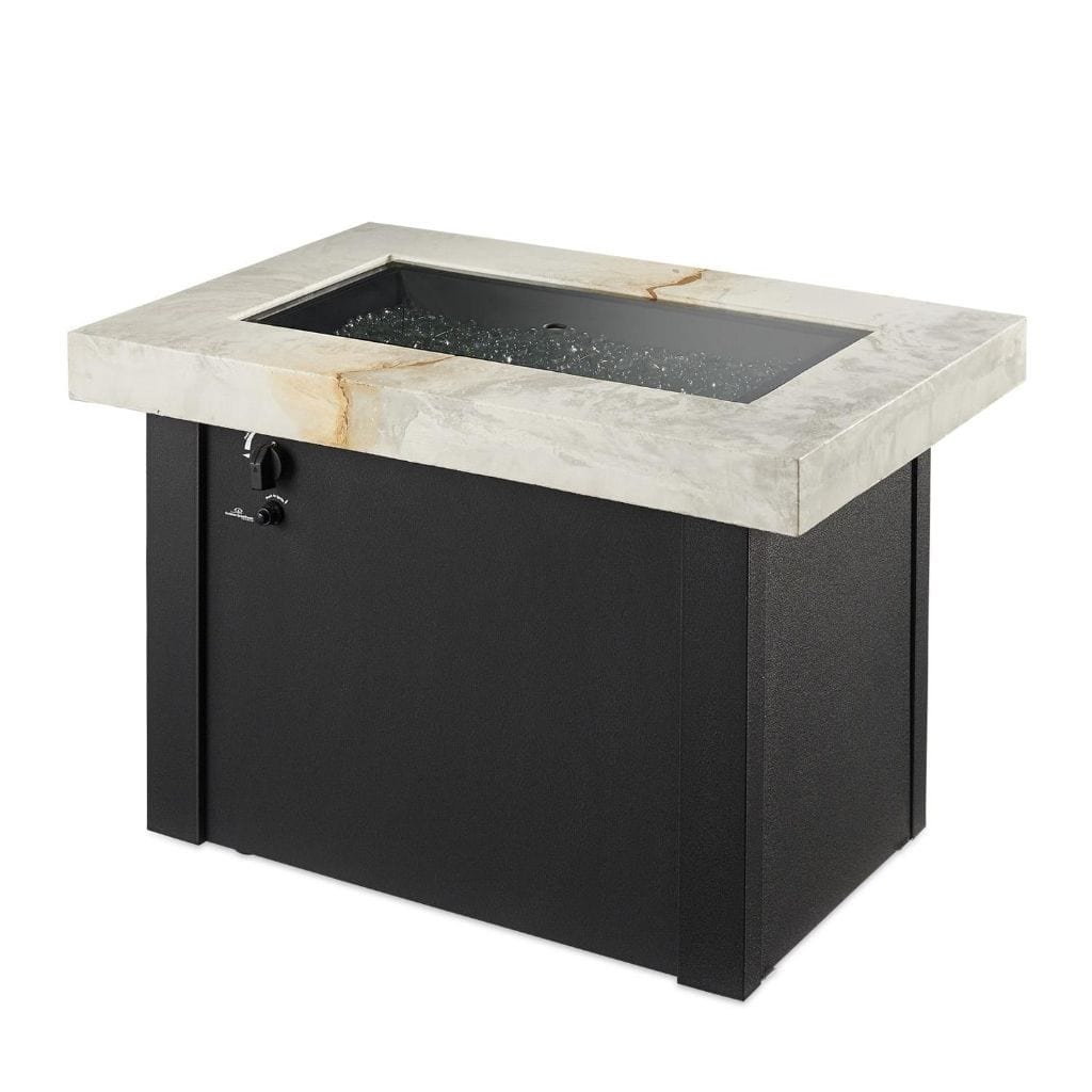 The Outdoor GreatRoom Company 12" x 24" Providence Rectangular Supercast Fire Table