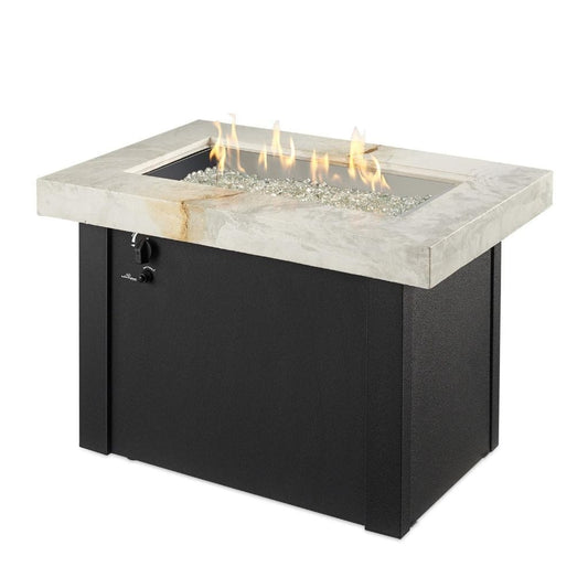 The Outdoor GreatRoom Company 12" x 24" Providence Rectangular Supercast Fire Table