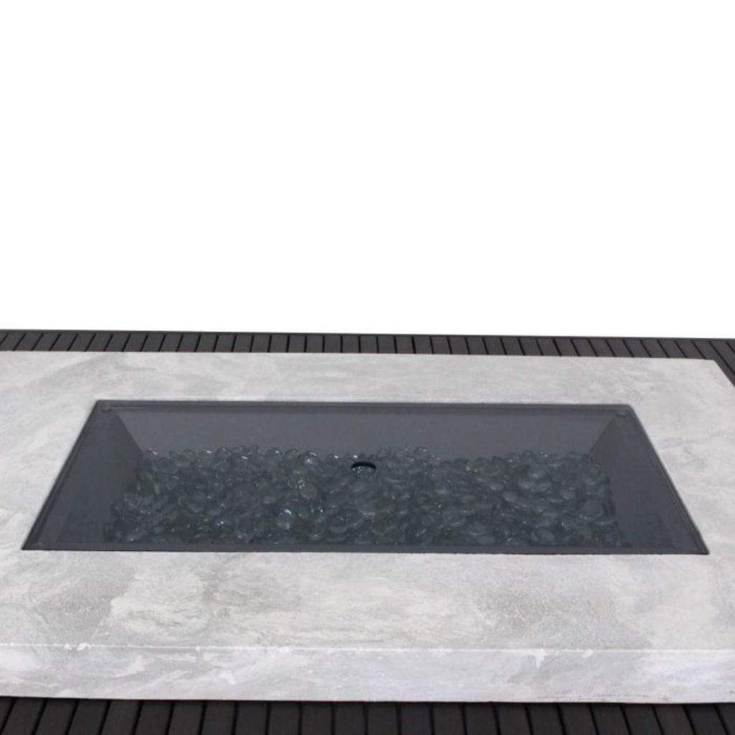 The Outdoor GreatRoom Company 12" x 42" Rectangular Grey Tempered Glass Burner Cover