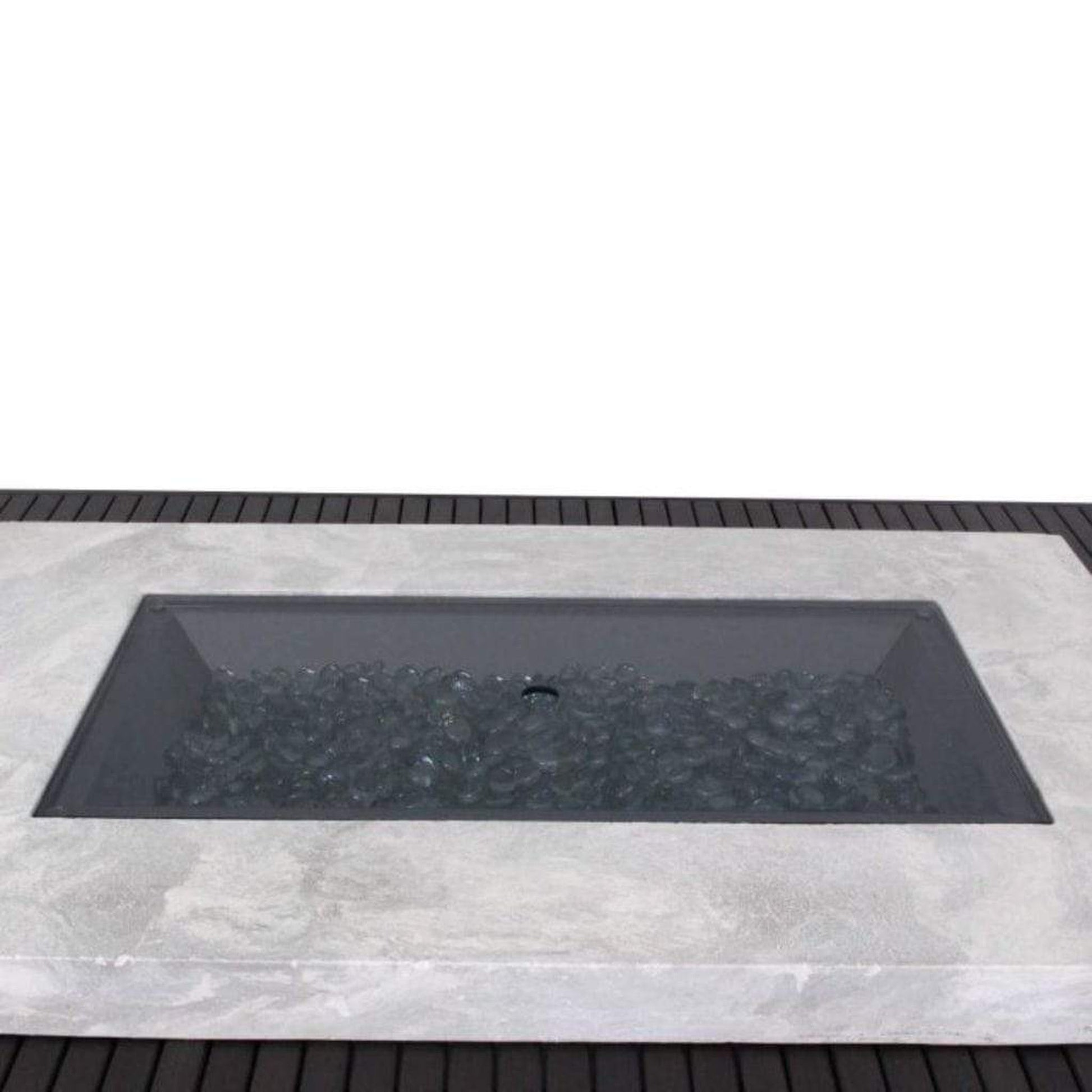 The Outdoor GreatRoom Company 12" x 42" Rectangular Grey Tempered Glass Burner Cover