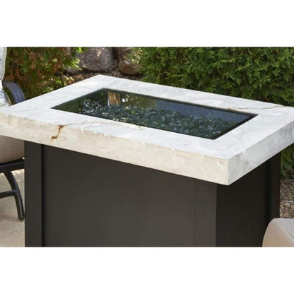 The Outdoor GreatRoom Company 12" x 42" Rectangular Grey Tempered Glass Burner Cover