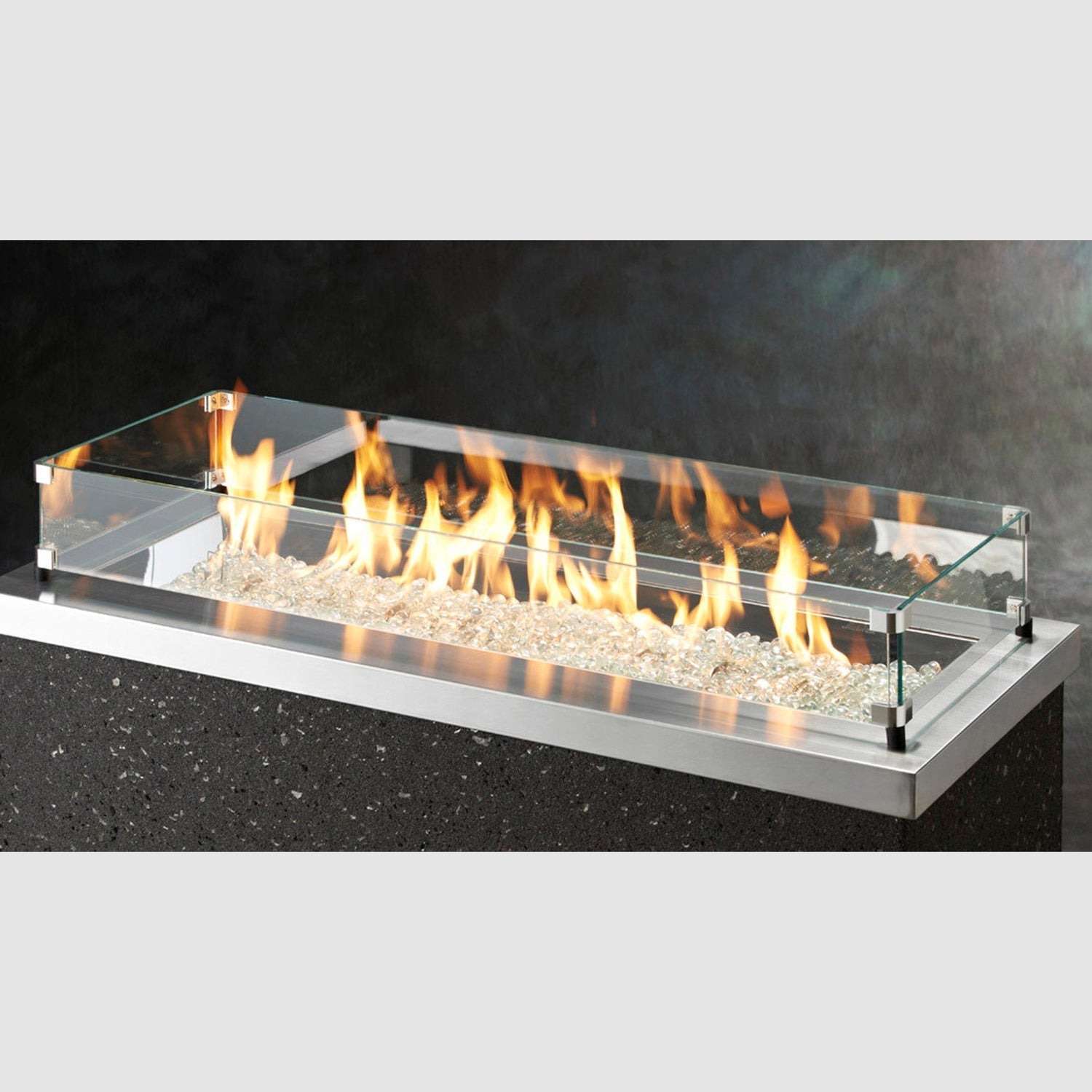 The Outdoor GreatRoom Company 120" Linear Glass Wind Guard