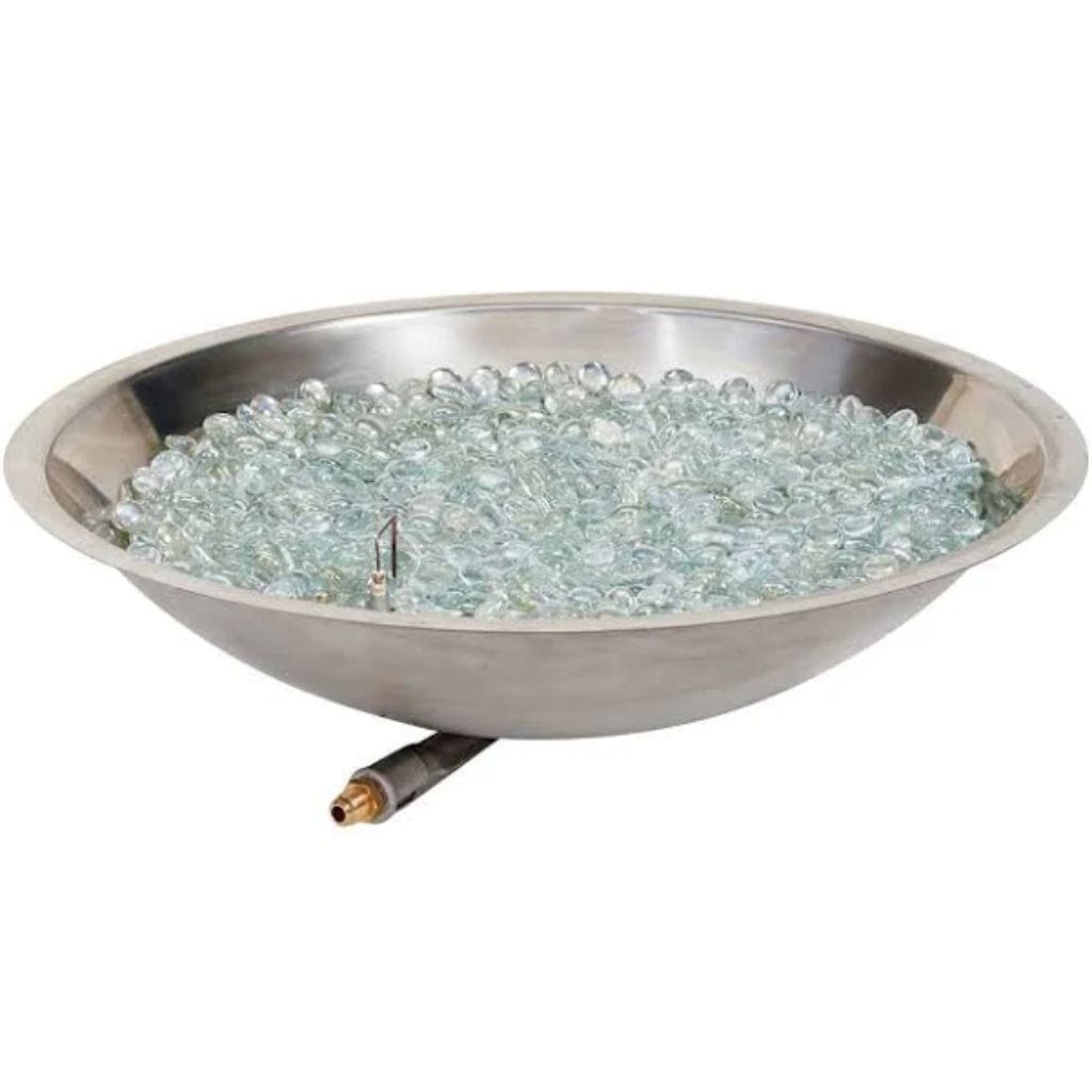 The Outdoor GreatRoom Company 20" Round Crystal Fire Plus Gas Burner