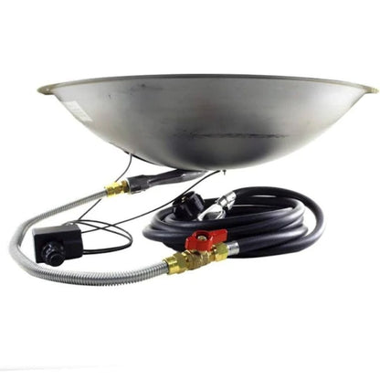 The Outdoor GreatRoom Company 30" Round Crystal Fire Plus Gas Burner