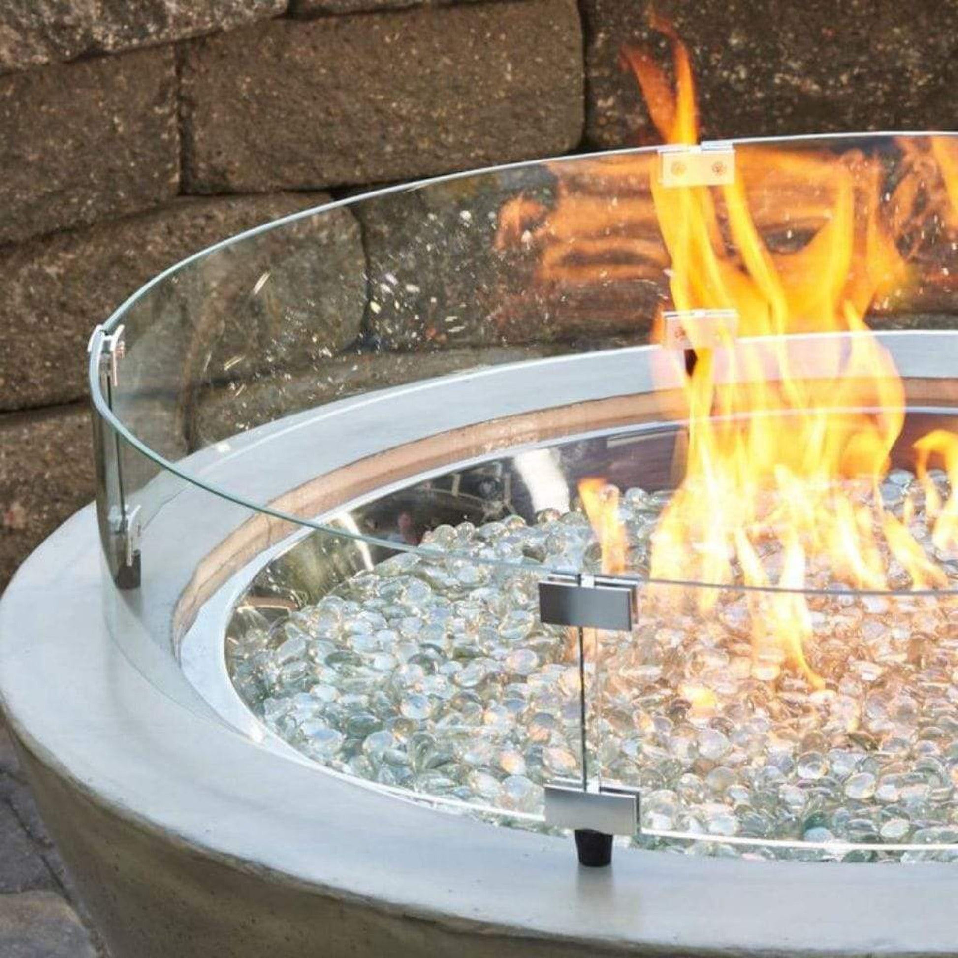 The Outdoor GreatRoom Company 30" Round Glass Wind Guard