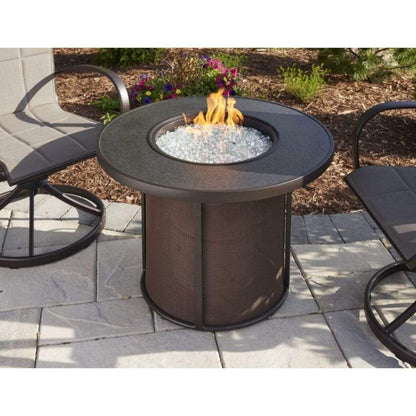 The Outdoor GreatRoom Company 31" Stonefire Round Gas Fire Pit Table