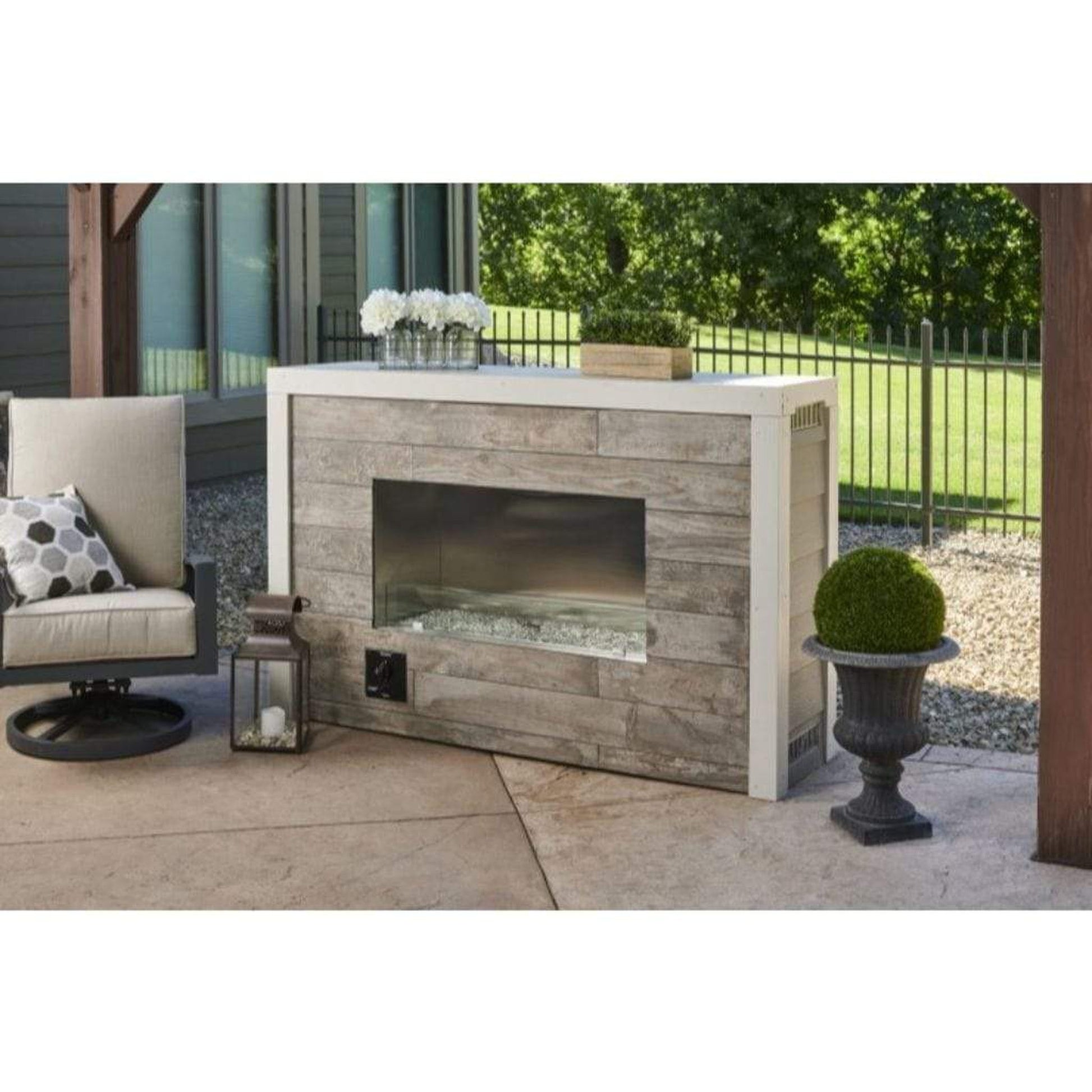 The Outdoor GreatRoom Company 40" Manual Ignition LPG Single Sided Ready To Finish Gas Fireplace