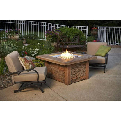 The Outdoor GreatRoom Company 43" Sierra Square Gas Fire Pit Table