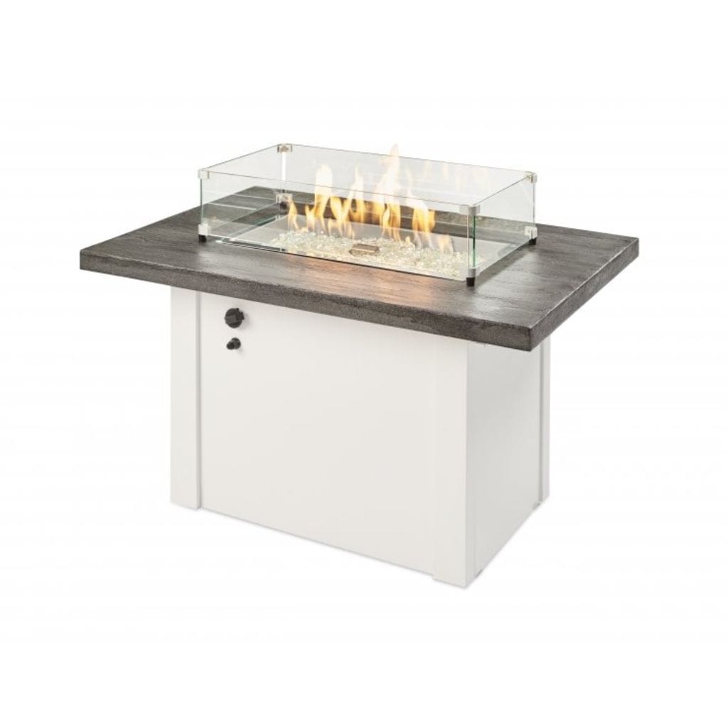 The Outdoor GreatRoom Company 44" Havenwood Rectangular Gas Fire Pit Table