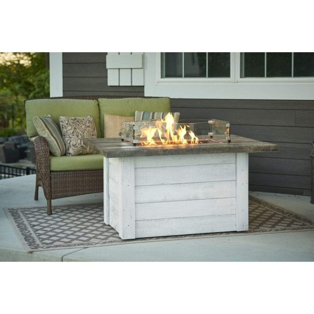 The Outdoor GreatRoom Company 48" Alcott Rectangular Gas Fire Pit Table