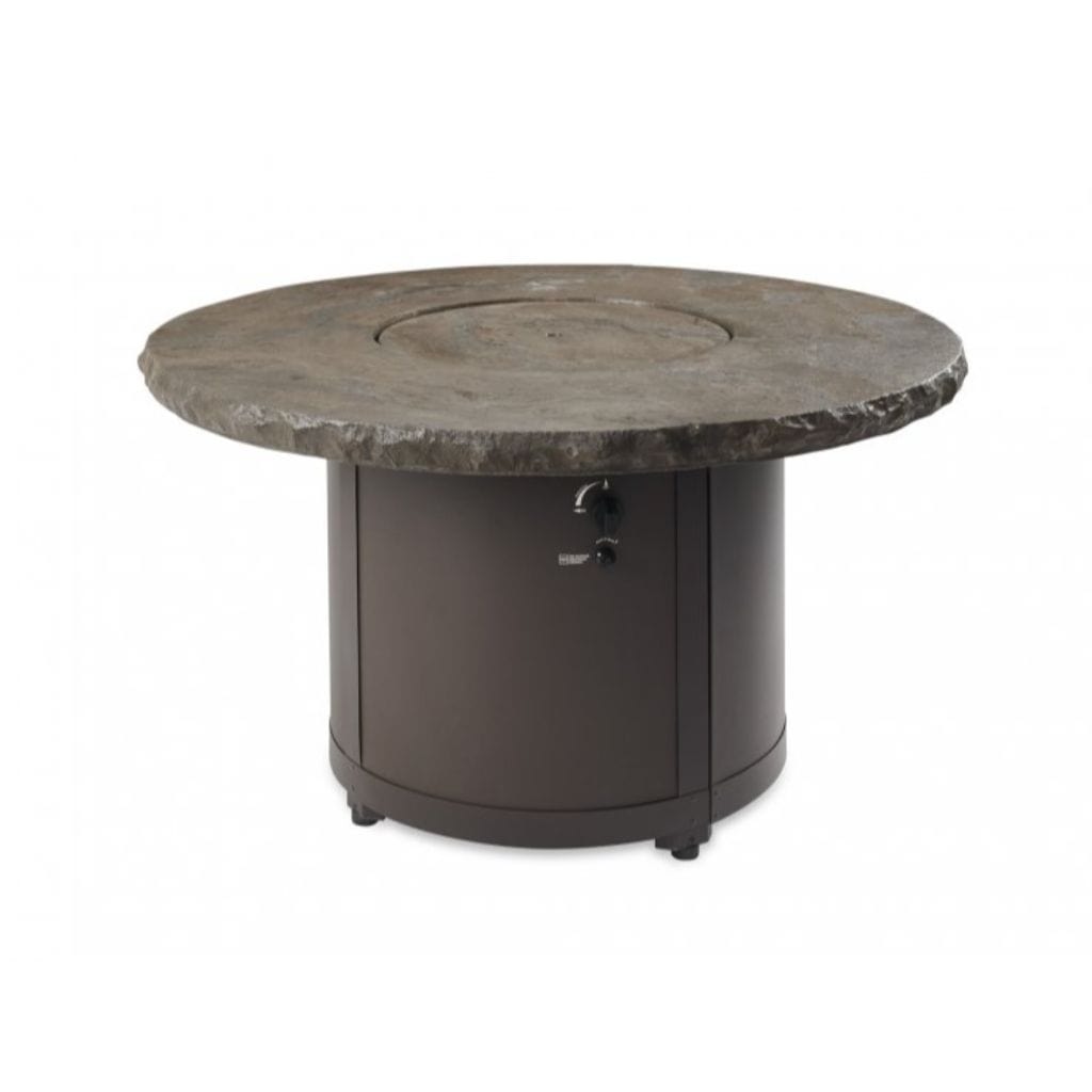 The Outdoor GreatRoom Company 48" Beacon Round Chat Height Gas Fire Pit Table