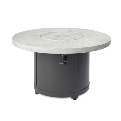 The Outdoor GreatRoom Company 48" Beacon Round Dining Height Gas Fire Pit Table