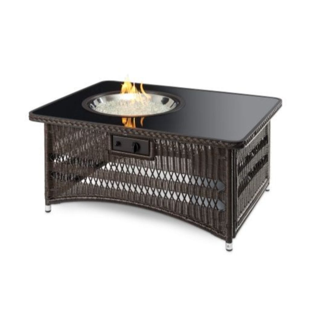 The Outdoor GreatRoom Company 48" Naples Rectangular Gas Fire Pit Table