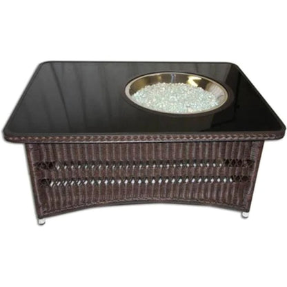 The Outdoor GreatRoom Company 48" Naples Rectangular Gas Fire Pit Table