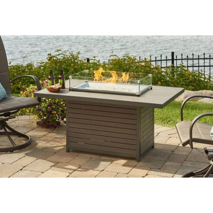 The Outdoor GreatRoom Company 50" Brooks Rectangular Gas Fire Pit Table