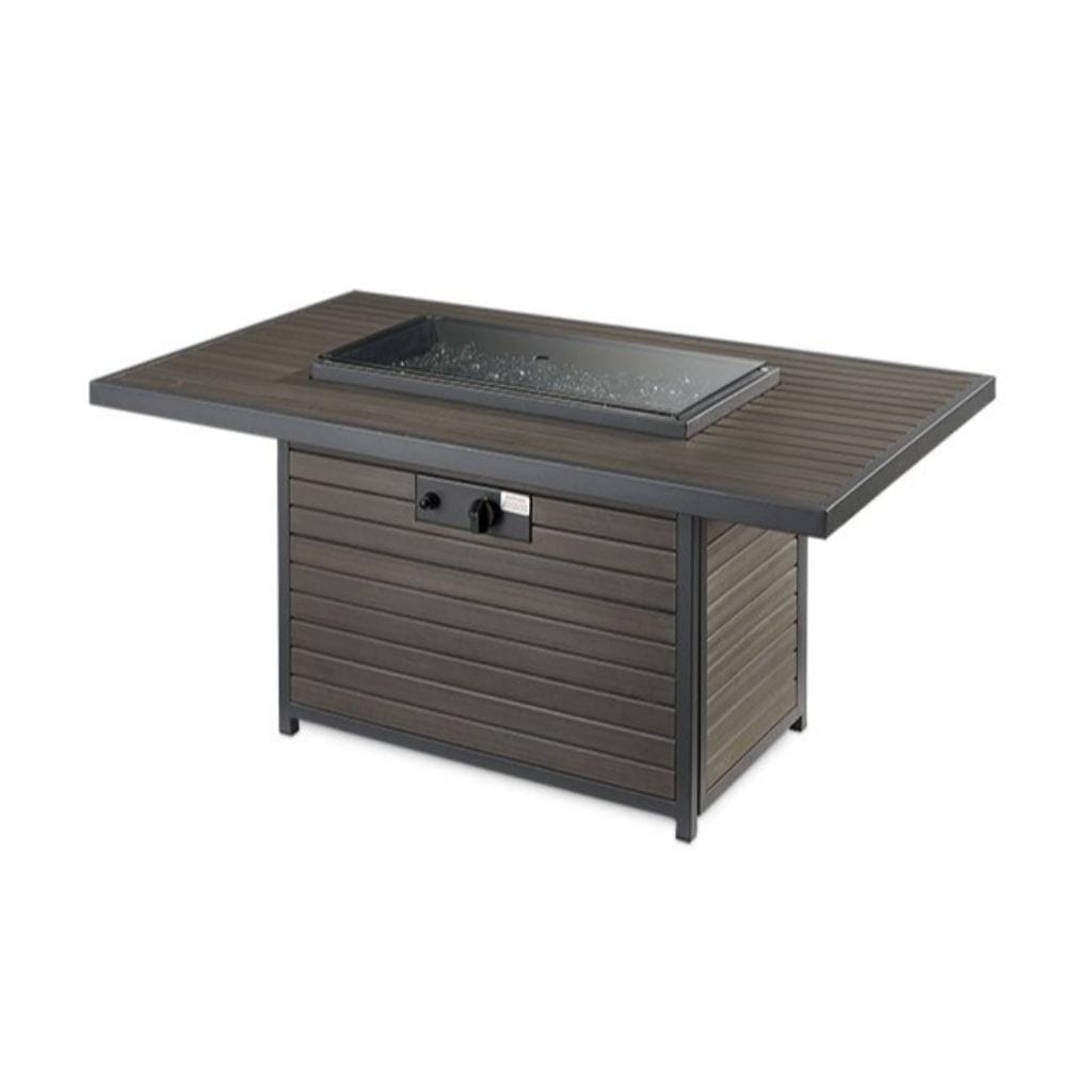 The Outdoor GreatRoom Company 50" Brooks Rectangular Gas Fire Pit Table