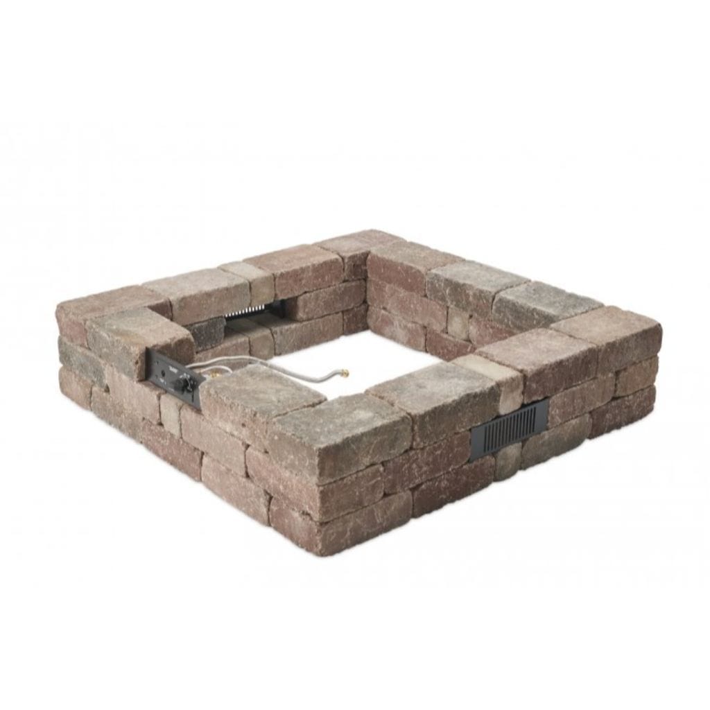 The Outdoor GreatRoom Company 51" Square Bronson Block Gas Fire Pit Kit