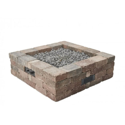 The Outdoor GreatRoom Company 51" Square Bronson Block Gas Fire Pit Kit