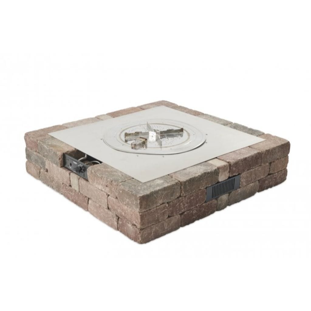 The Outdoor GreatRoom Company 51" Square Bronson Block Gas Fire Pit Kit