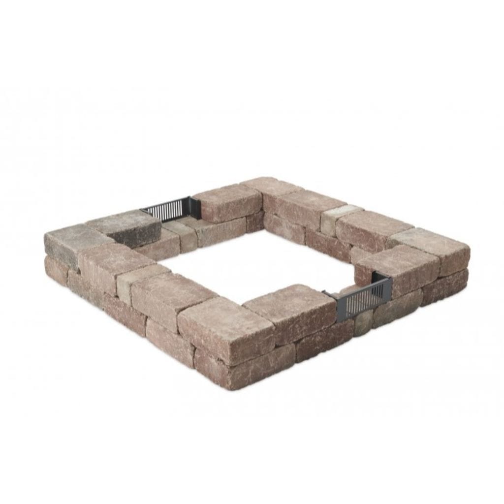 The Outdoor GreatRoom Company 51" Square Bronson Block Gas Fire Pit Kit