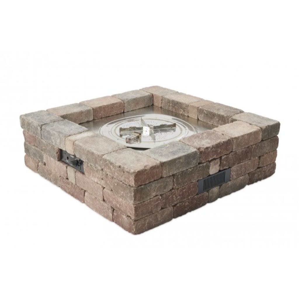 The Outdoor GreatRoom Company 51" Square Bronson Block Gas Fire Pit Kit