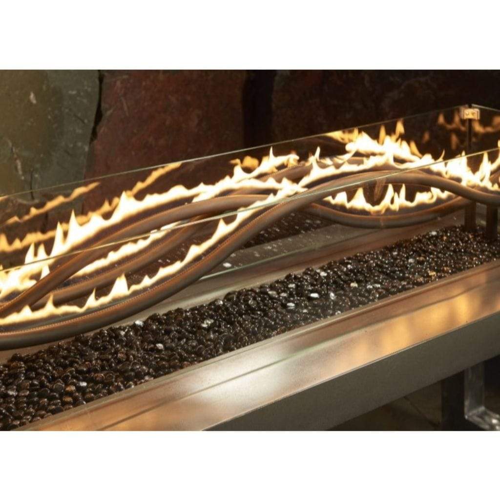 The Outdoor GreatRoom Company 56" Linear Black Wave Gas Burner