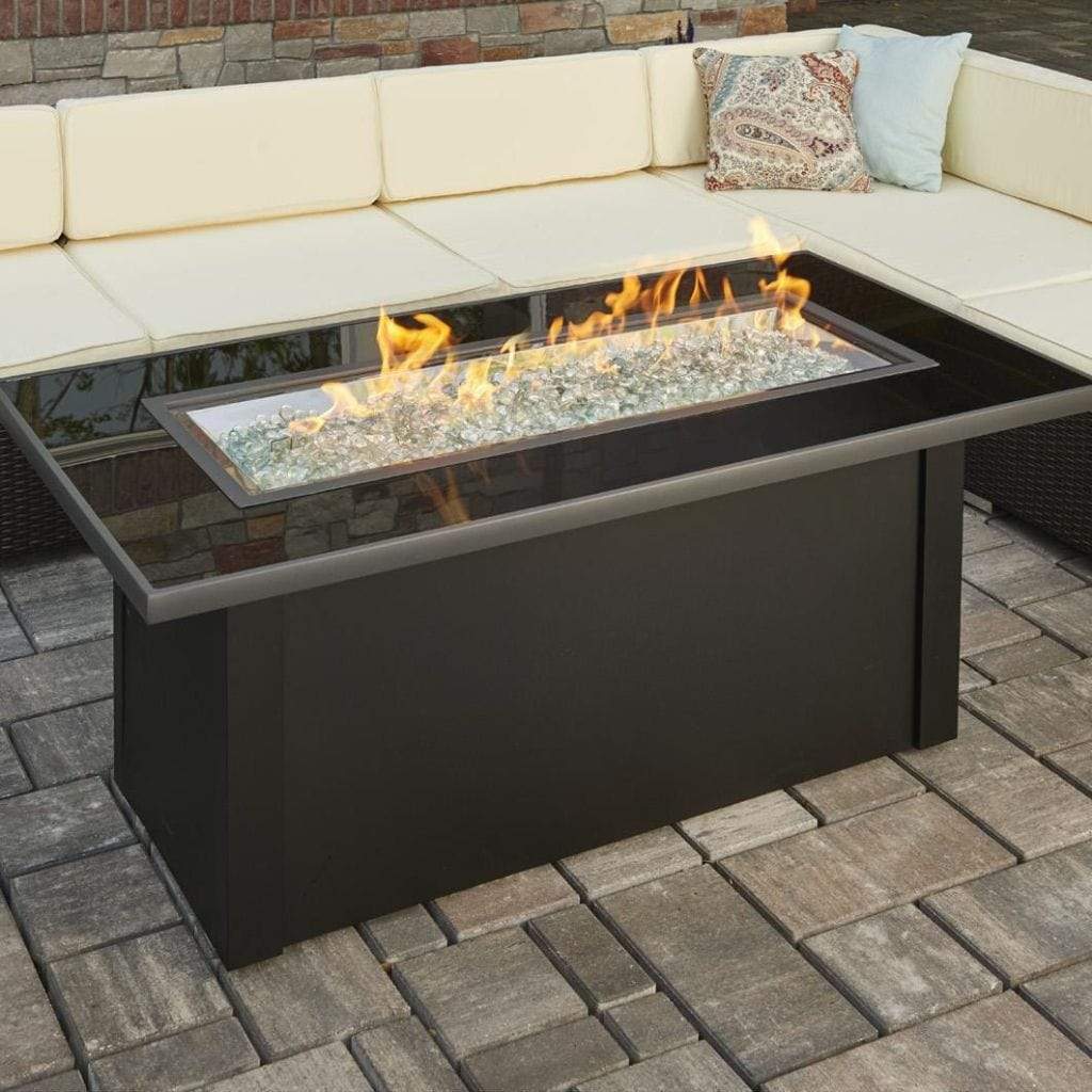 The Outdoor GreatRoom Company 59" Monte Carlo Linear Gas Fire Pit Table