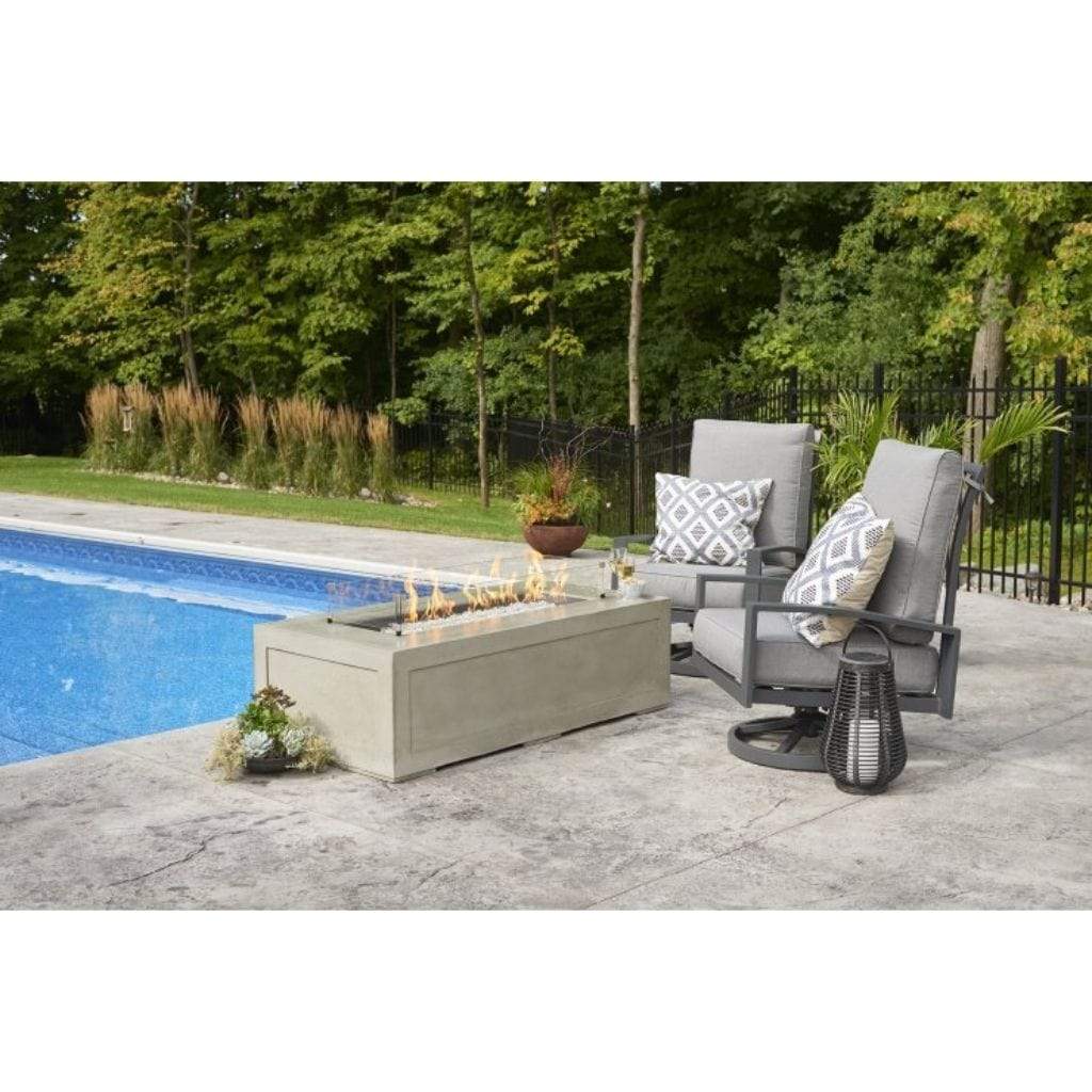 The Outdoor GreatRoom Company 60" Cove Linear Gas Fire Pit Table