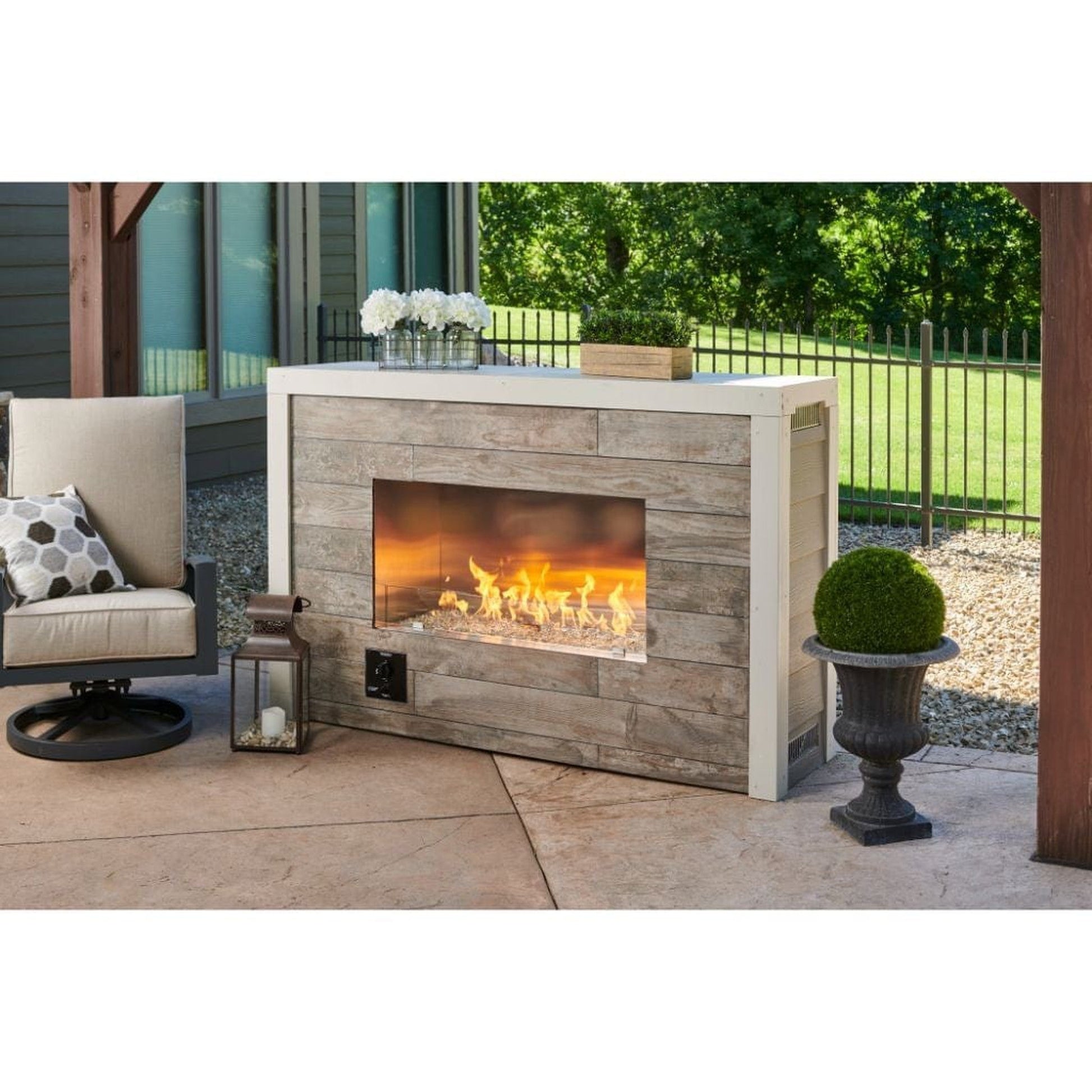 The Outdoor GreatRoom Company 72" Direct Spark Ignition Single Sided Ready To Finish Gas Fireplace