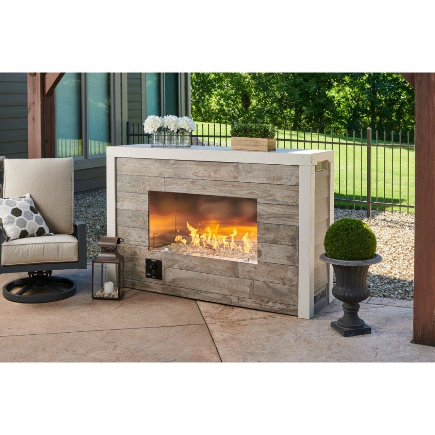 The Outdoor GreatRoom Company 72" Direct Spark Ignition Single Sided Ready To Finish Gas Fireplace
