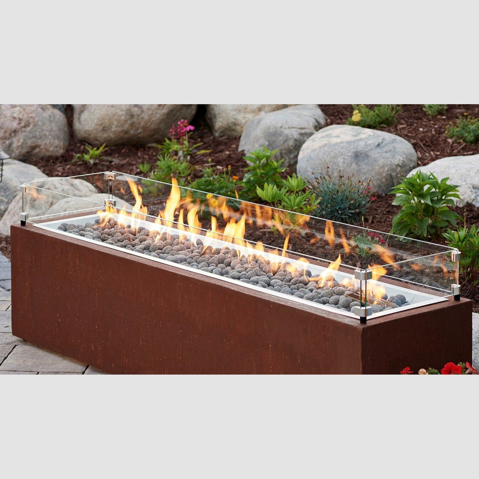 The Outdoor GreatRoom Company 64" Linear Glass Wind Guard
