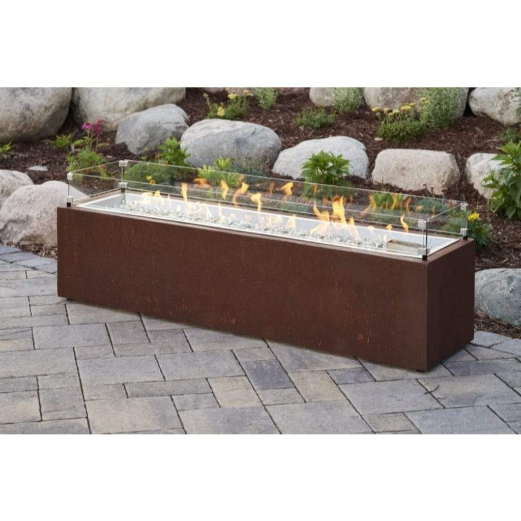 The Outdoor GreatRoom Company 68" Cortlin Linear Gas Fire Pit Table