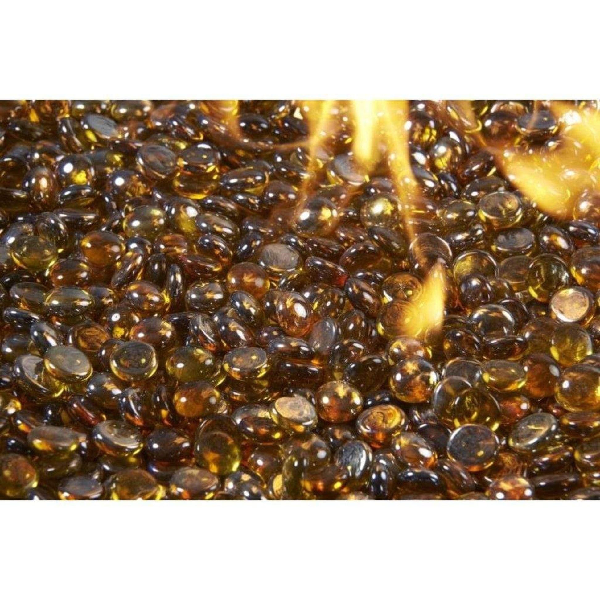 The Outdoor GreatRoom Company Aquamarine Reflective Tempered Fire Glass Gems - 25 lb kit