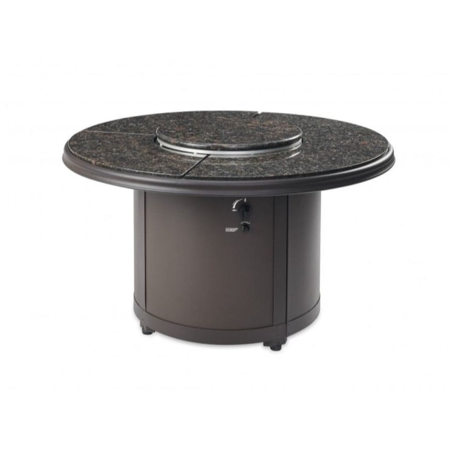 The Outdoor GreatRoom Company Beacon 48" Marbleized Noche Round Gas Fire Pit Table