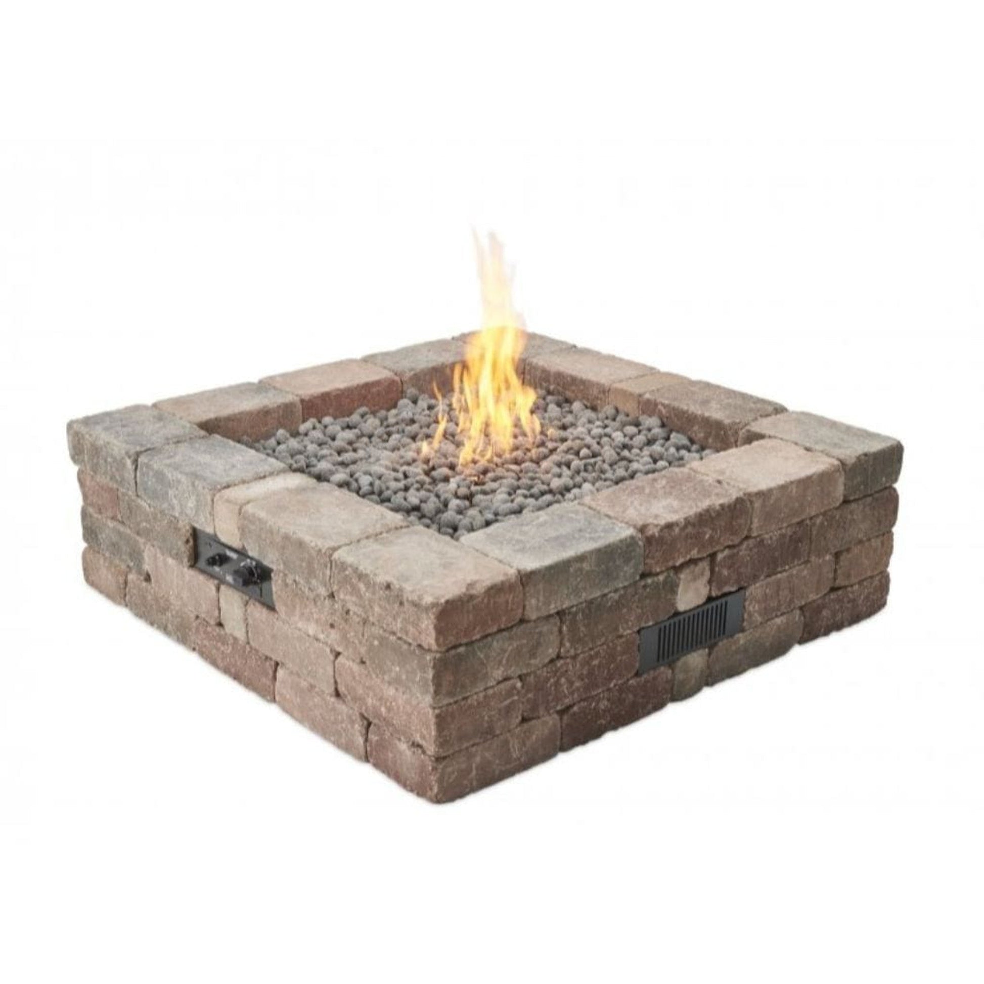 The Outdoor GreatRoom Company Bronson 51" Square Block Gas Fire Pit Kit