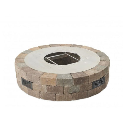 The Outdoor GreatRoom Company Bronson 52" Round Block Gas Fire Pit Kit