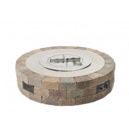 The Outdoor GreatRoom Company Bronson 52" Round Block Gas Fire Pit Kit