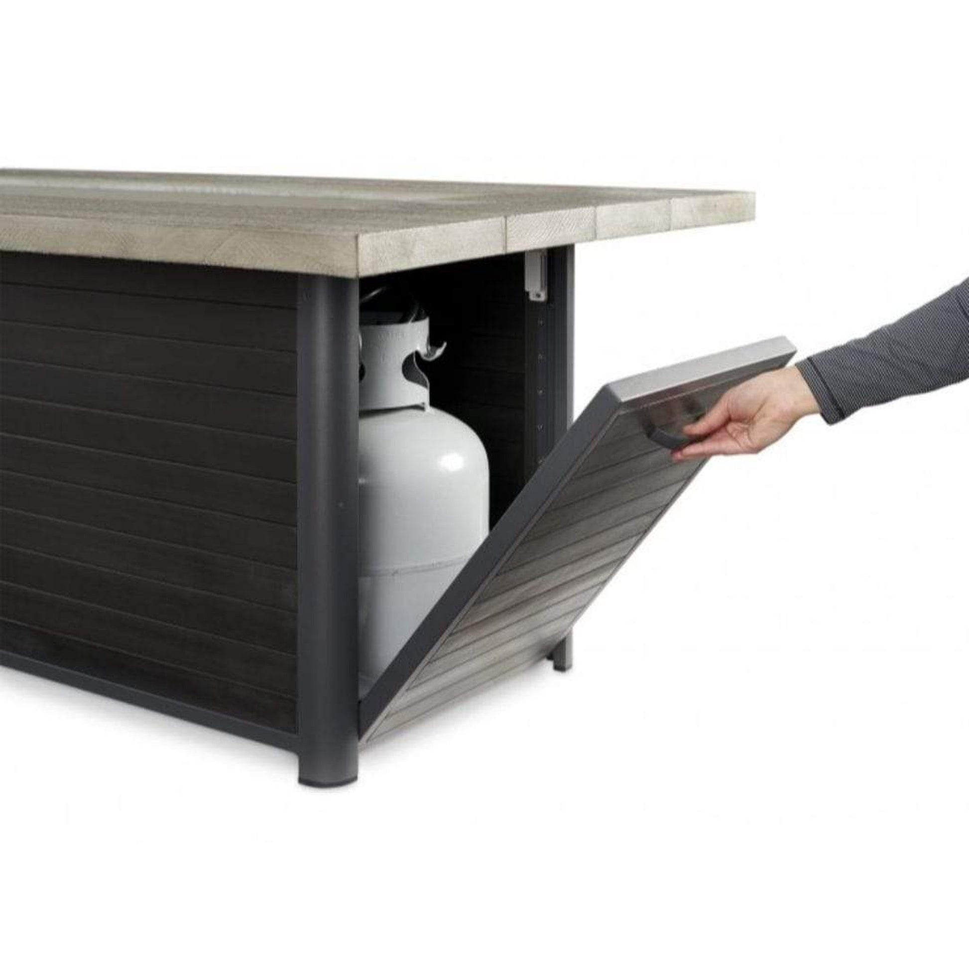 The Outdoor GreatRoom Company Cedar Ridge 61" Linear Gas Fire Table