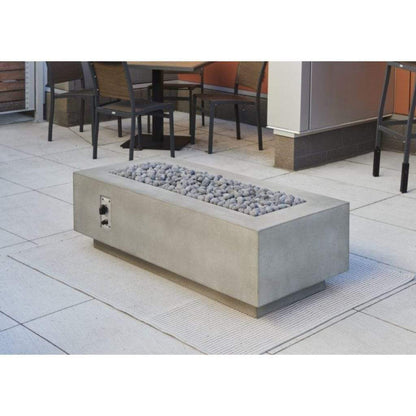 The Outdoor GreatRoom Company Cove 54" White Linear Gas Fire Table