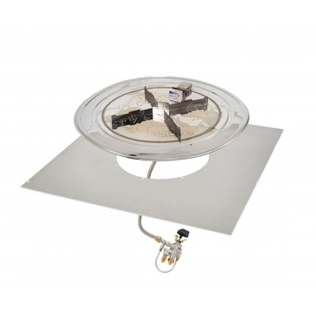 The Outdoor GreatRoom Company Crystal Fire Plus 24" Do-It-Yourself Square Gas Burner Kit - Block/Paver Application
