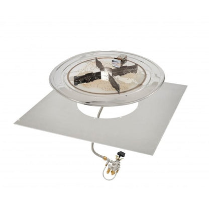 The Outdoor GreatRoom Company Crystal Fire Plus 24" Do-It-Yourself Square Gas Burner Kit - Block/Paver Application