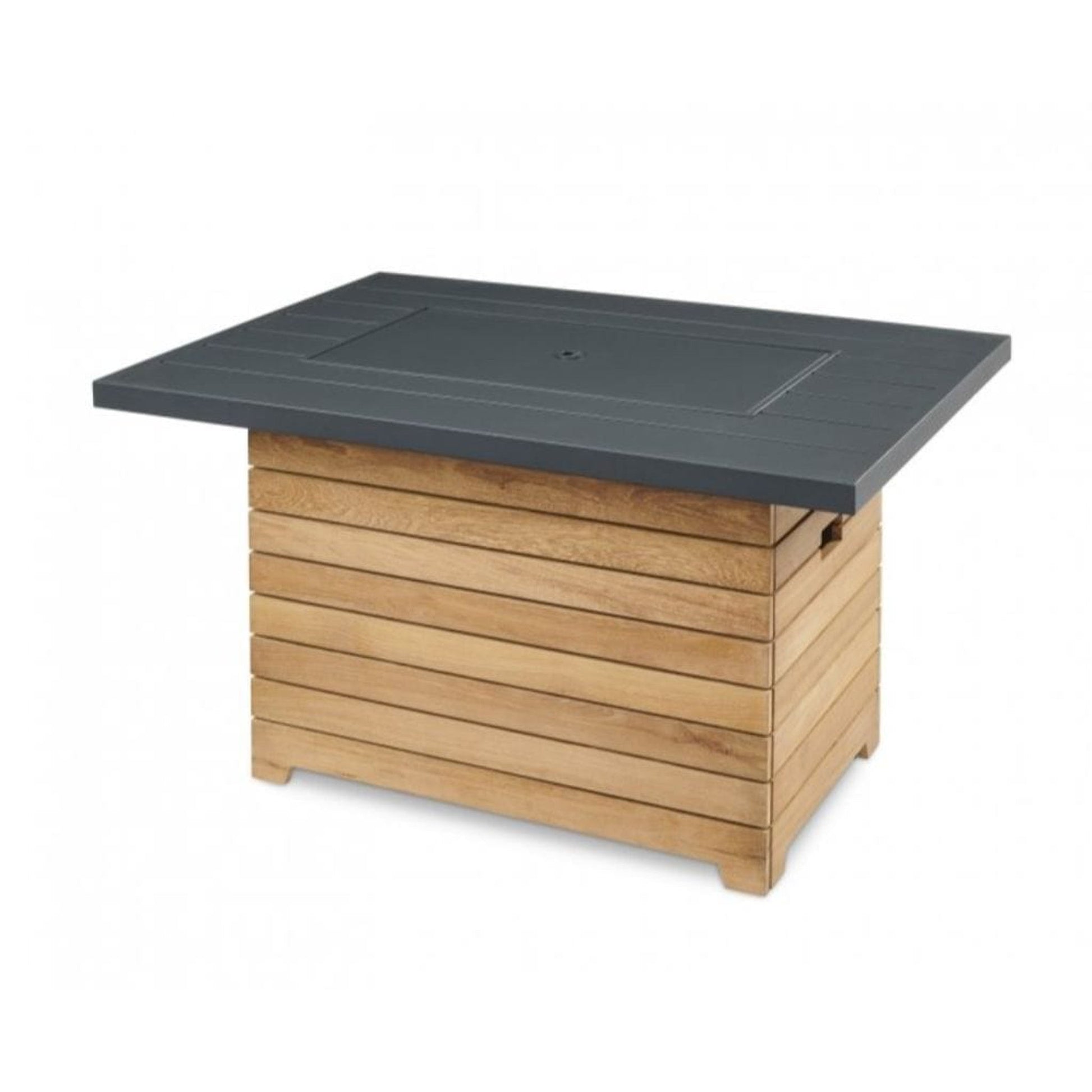 The Outdoor GreatRoom Company Darien 30" Aluminum Rectangular Gas Fire Pit Table