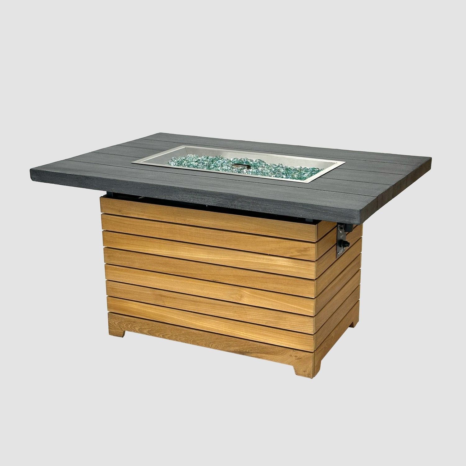 The Outdoor GreatRoom Company Darien Everblend 30" Rectangular Gas Fire Pit Table