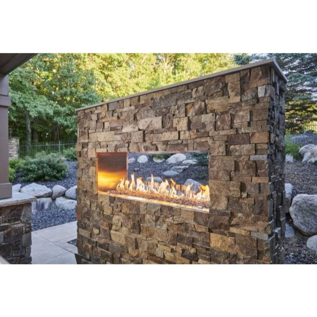 The Outdoor GreatRoom Company Direct Spark Ignition See-Through Ready-To-Finish Fireplace