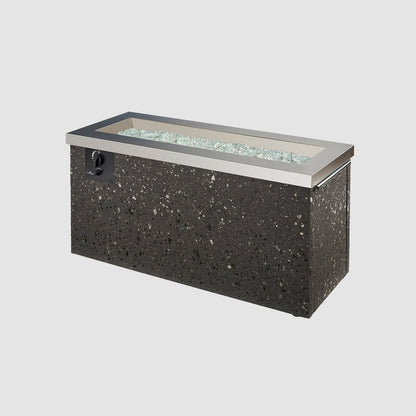 The Outdoor GreatRoom Company Key Largo 48" Stainless Steel Linear Gas Fire Pit Table