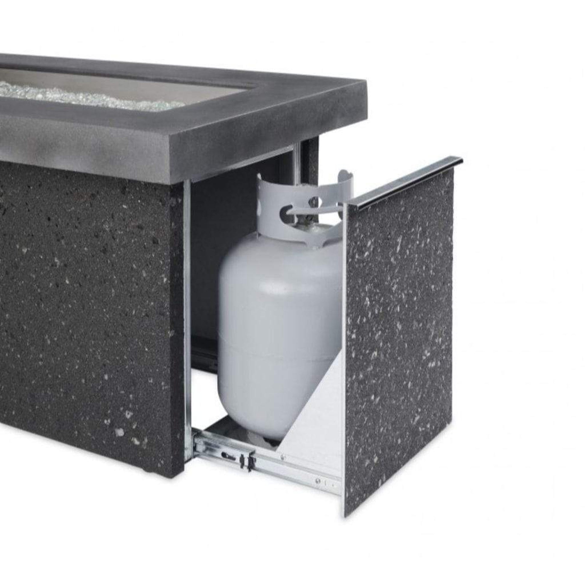 The Outdoor GreatRoom Company Key Largo 54" Midnight Mist Linear Gas Fire Pit Table