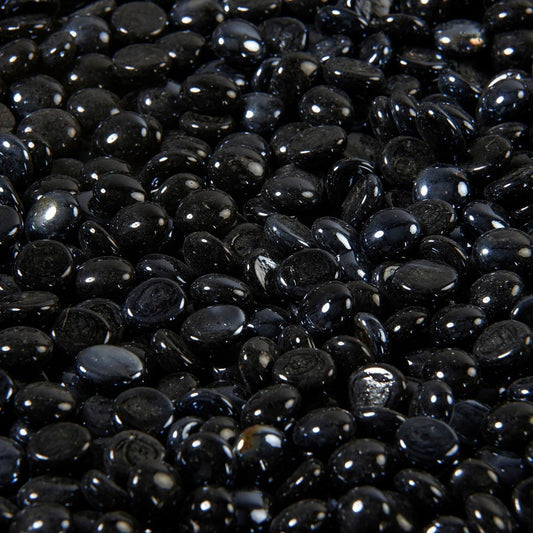 The Outdoor GreatRoom Company Onyx Reflective Tempered Fire Glass Gems - 25 lb kit