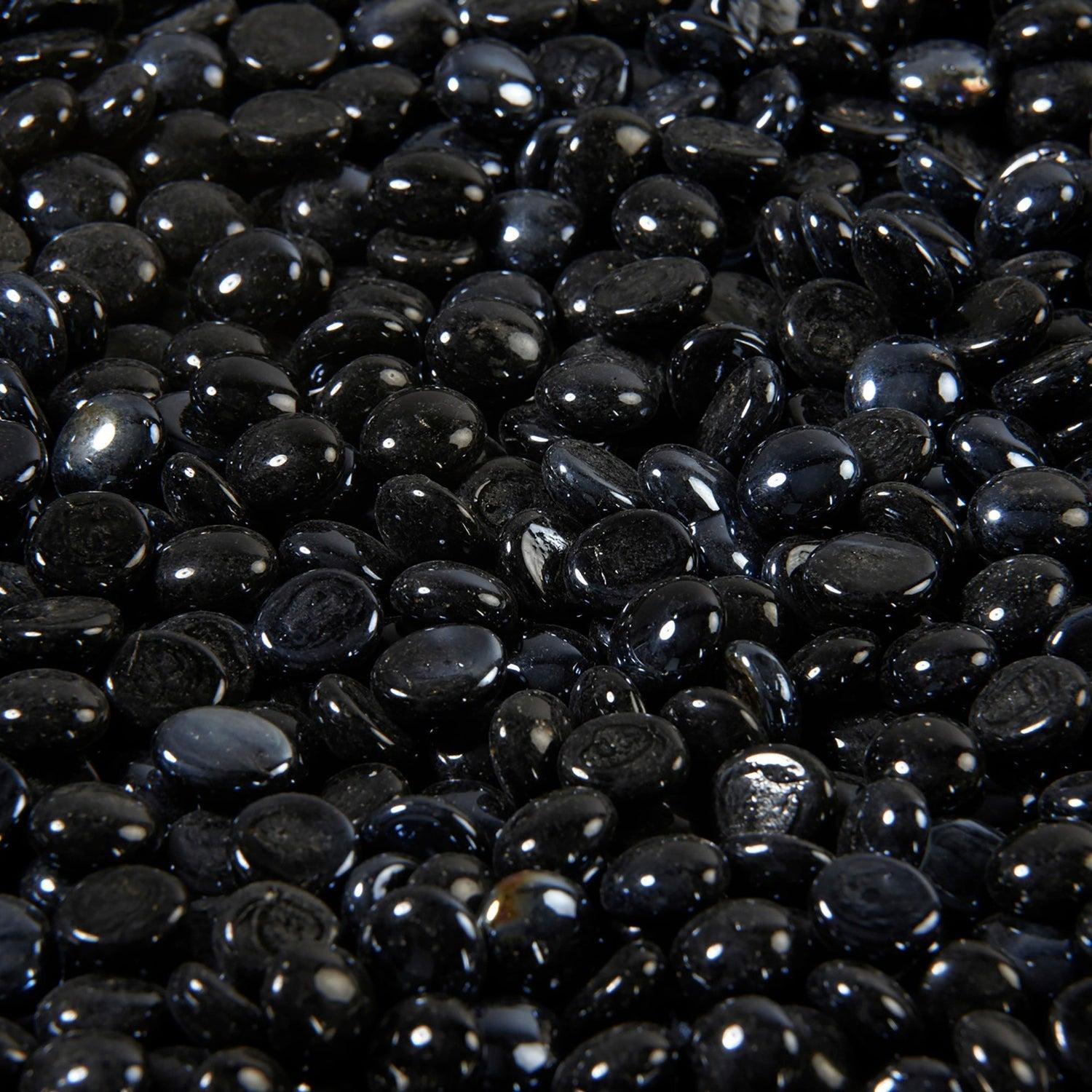 The Outdoor GreatRoom Company Onyx Reflective Tempered Fire Glass Gems - 40 lb kit