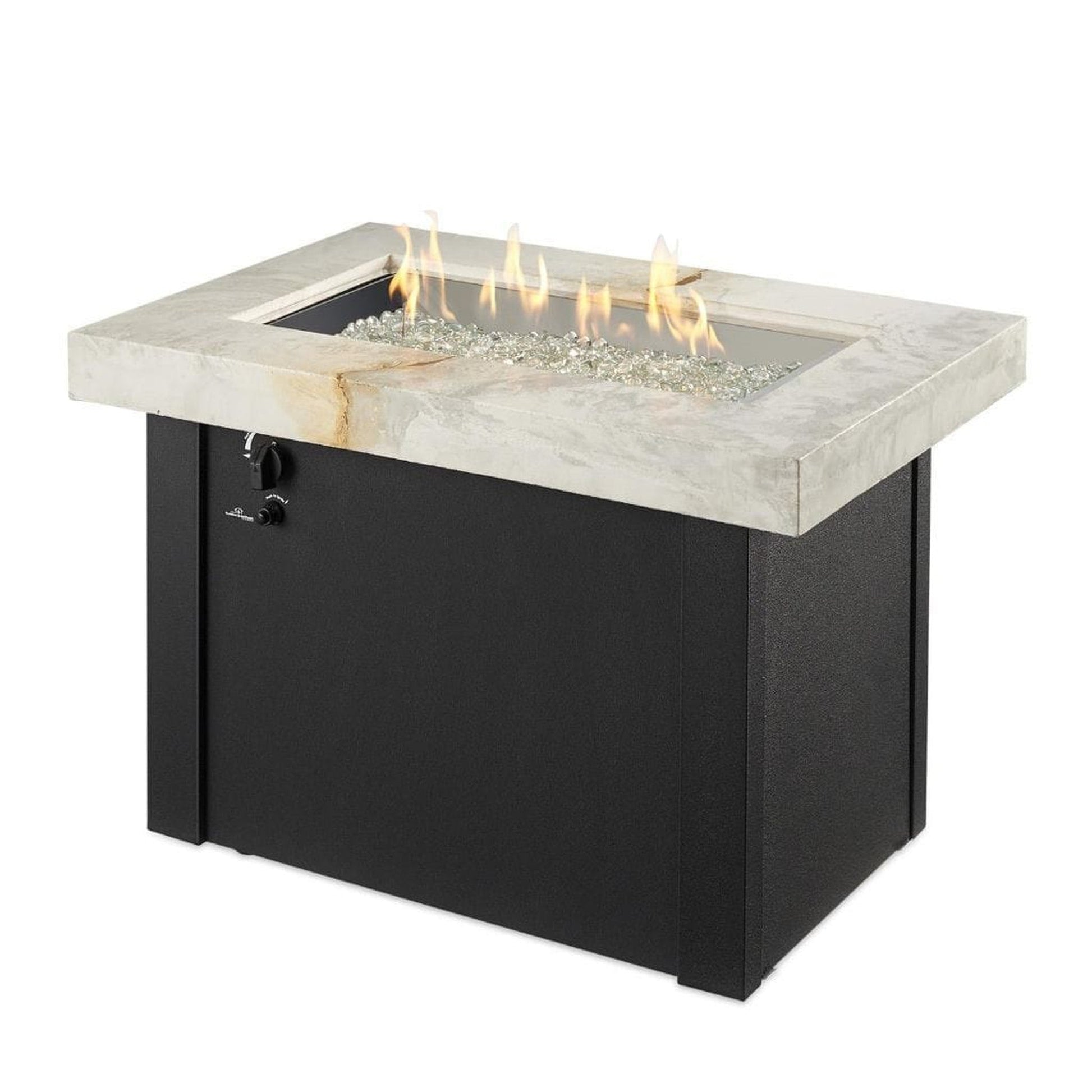 The Outdoor GreatRoom Company Providence 32" Rectangular Supercast Fire Table